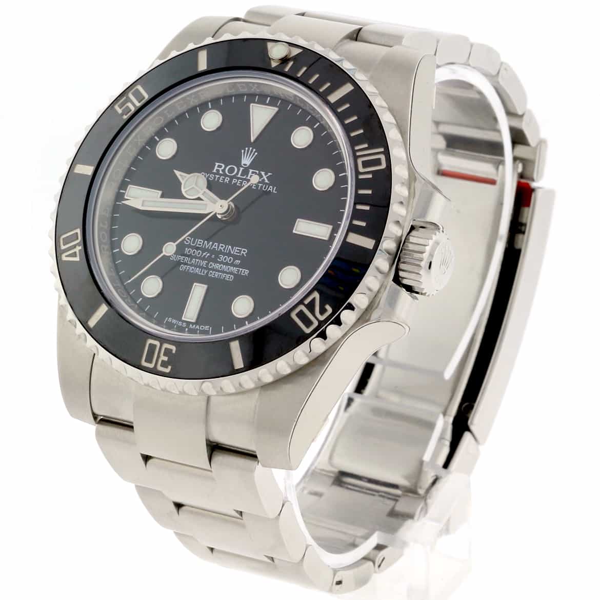 Rolex Submariner Black Dial 40MM Ceramic Bezel Automatic Stainless Steel Oyster Mens Watch 114060 - Image 6