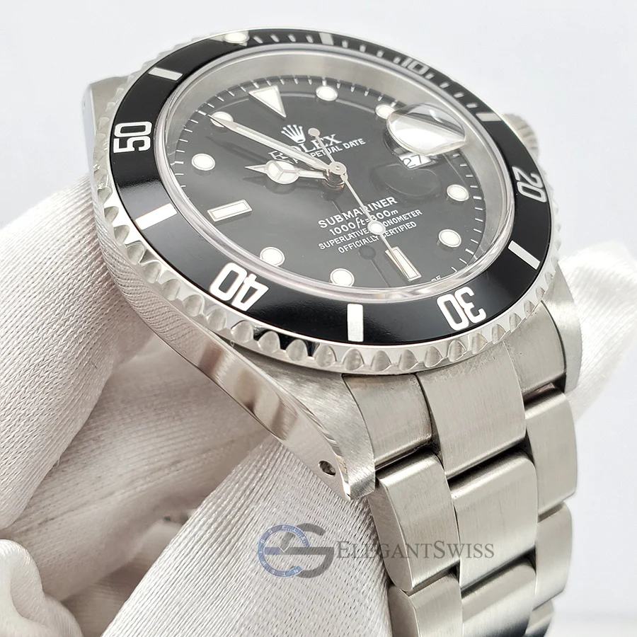 Rolex Submariner Date 16610 40mm Black Dial Stainless Steel Watch 2001 Box Papers - Image 3