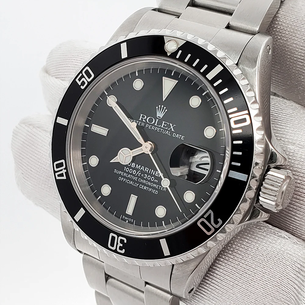 Rolex Submariner Date 16610 40mm Black Dial Stainless Steel Watch Box Papers - Image 2