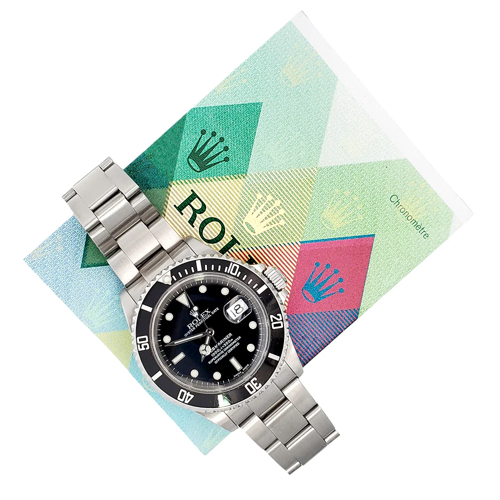 Rolex Submariner Date 16610 40mm Steel Watch Papers - Image 3