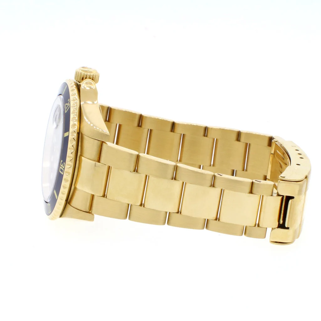 Rolex Submariner Date 18K Yellow Gold Factory Blue Dial/Bezel 40MM Automatic Oyster Mens Watch 16618 - Image 5
