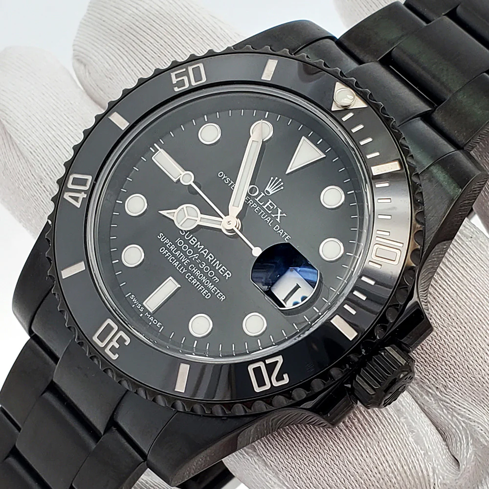 Rolex Submariner Date 40mm Black PVD Coated Watch 116610LN Box Papers - Image 2