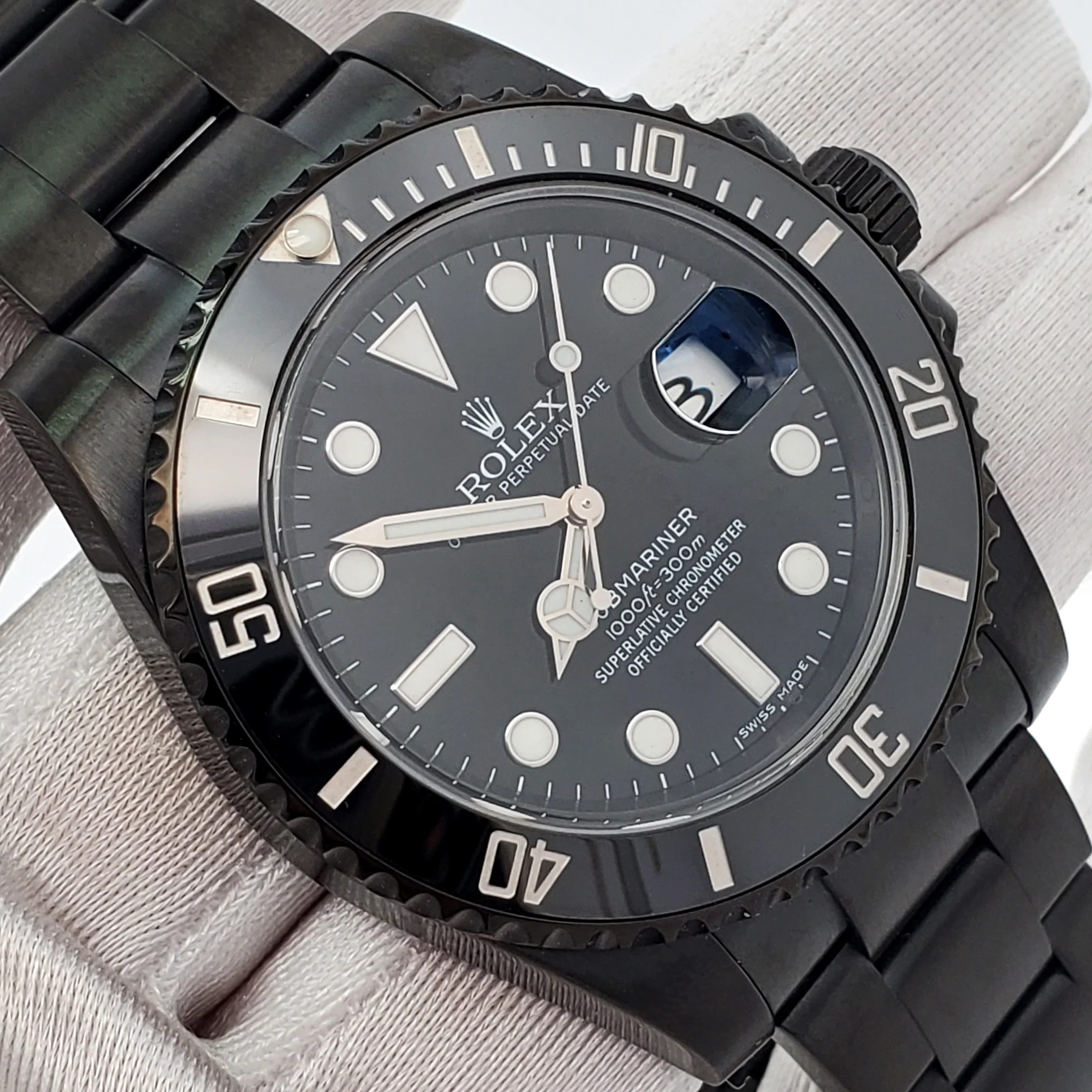 Rolex Submariner Date 40mm Black PVD Coated Watch 116610LN Box Papers - Image 3