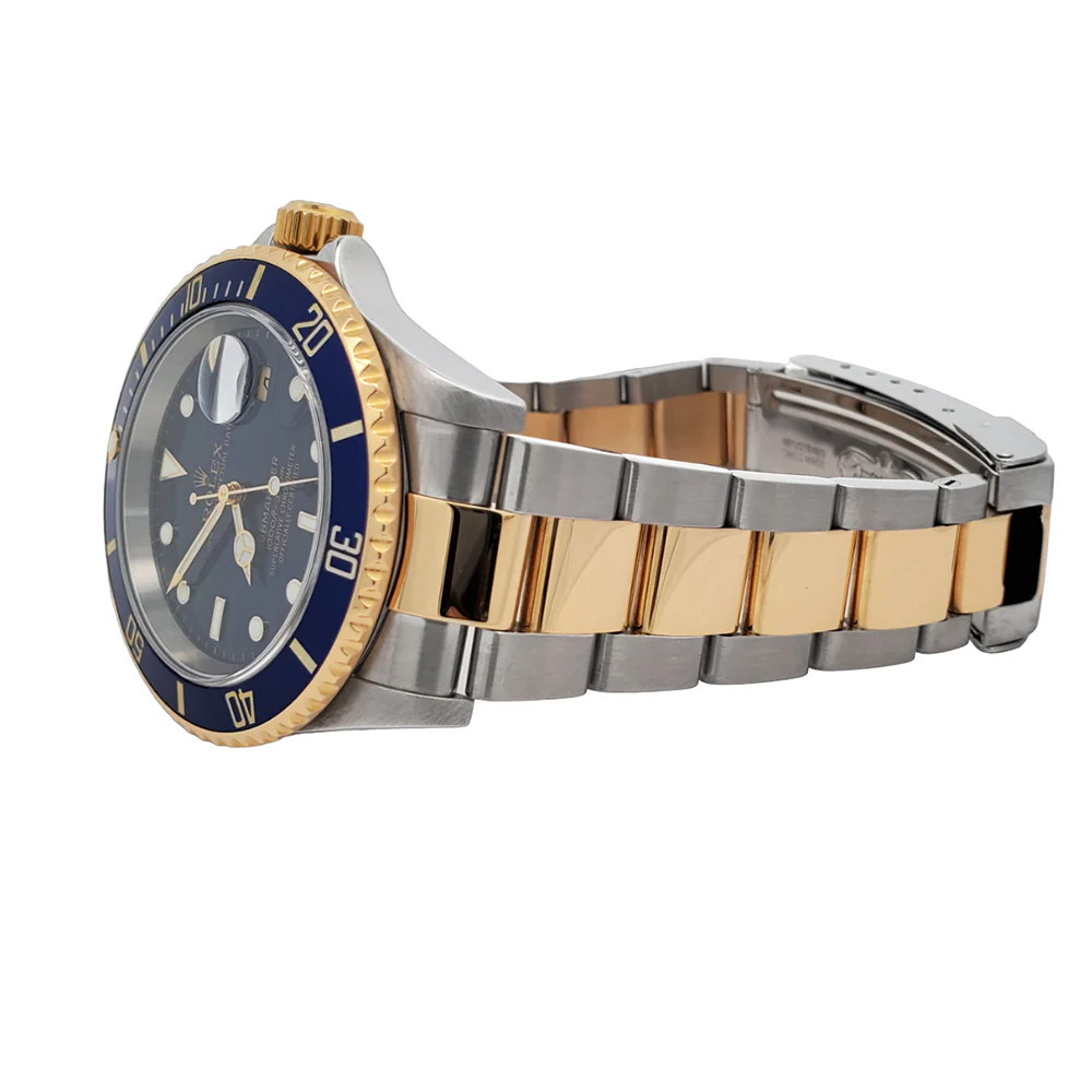 Rolex Submariner Date 40mm Blue Dial/Bezel 2-Tone Yellow Gold/Stainless Steel Watch Box Papers - Image 4