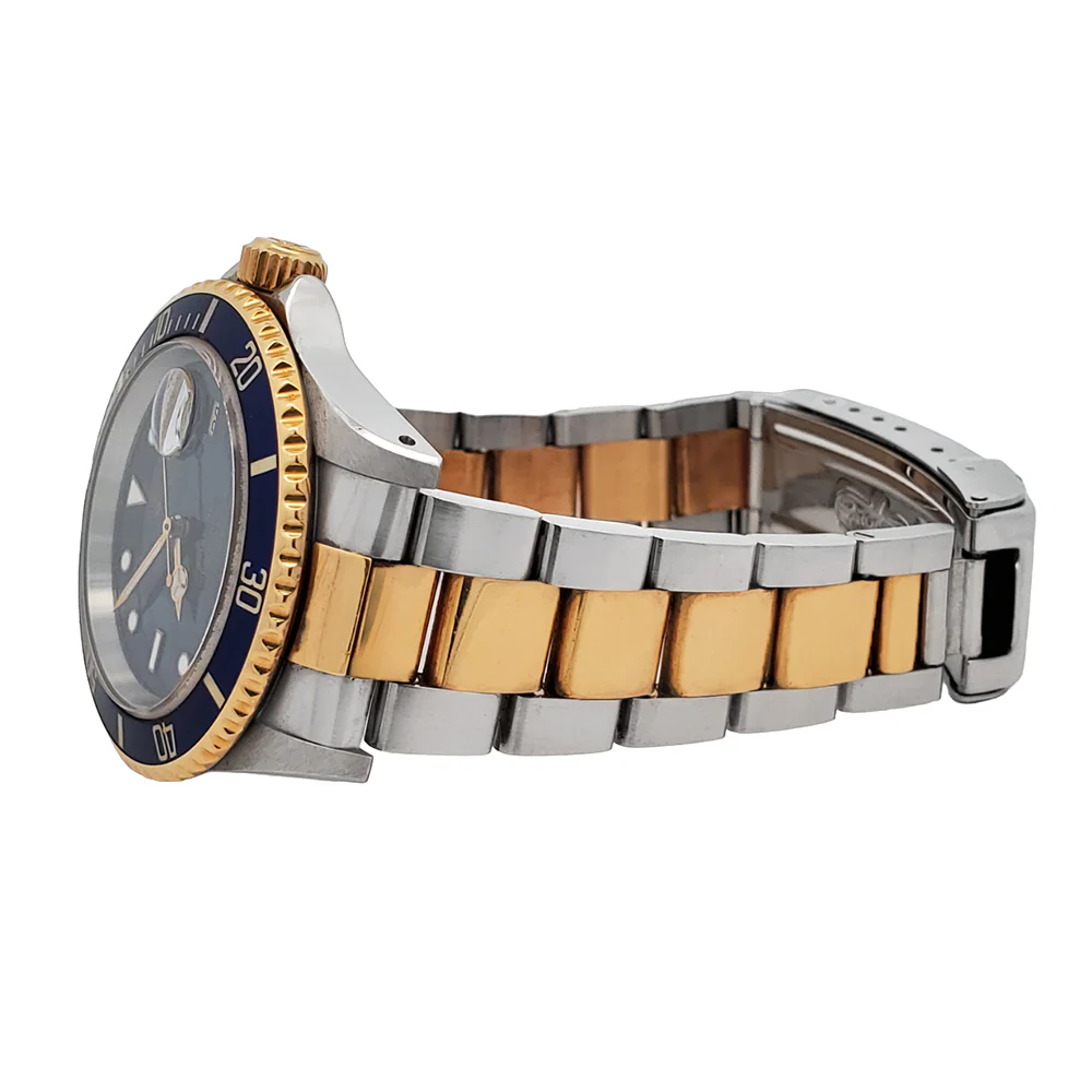 Rolex Submariner Date 40mm Blue Dial Yellow Gold/Stainless Steel Watch 16613 Box Papers - Image 4