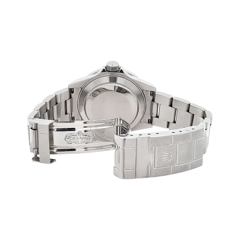 Rolex Submariner Date 40mm Engraved Rehaut Steel Watch 16610 Box Papers - Image 7