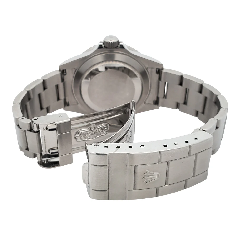 Rolex Submariner Date 40mm Engraved Rehaut Steel Watch 16610 Box Papers - Image 6