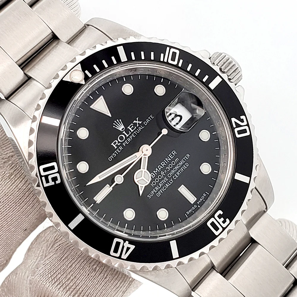 Rolex Submariner Date 40mm Steel Oyster Watch 16610T Box/Apr - Image 2