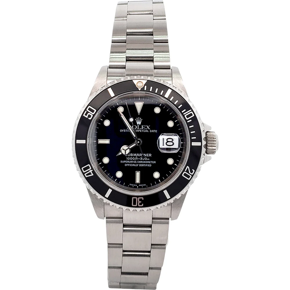 Rolex Submariner Date 40mm Steel Oyster Watch 16610T Box/Apr - Image 4