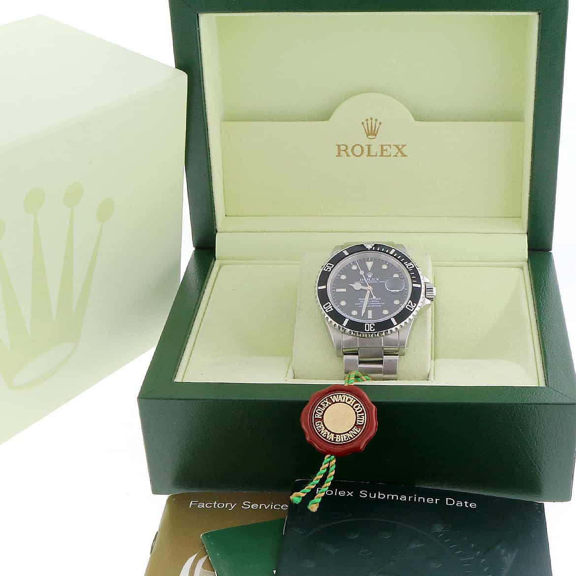 Rolex Submariner Date Black Dial 40MM Automatic Stainless Steel Mens Oyster Watch 16610 - Image 3
