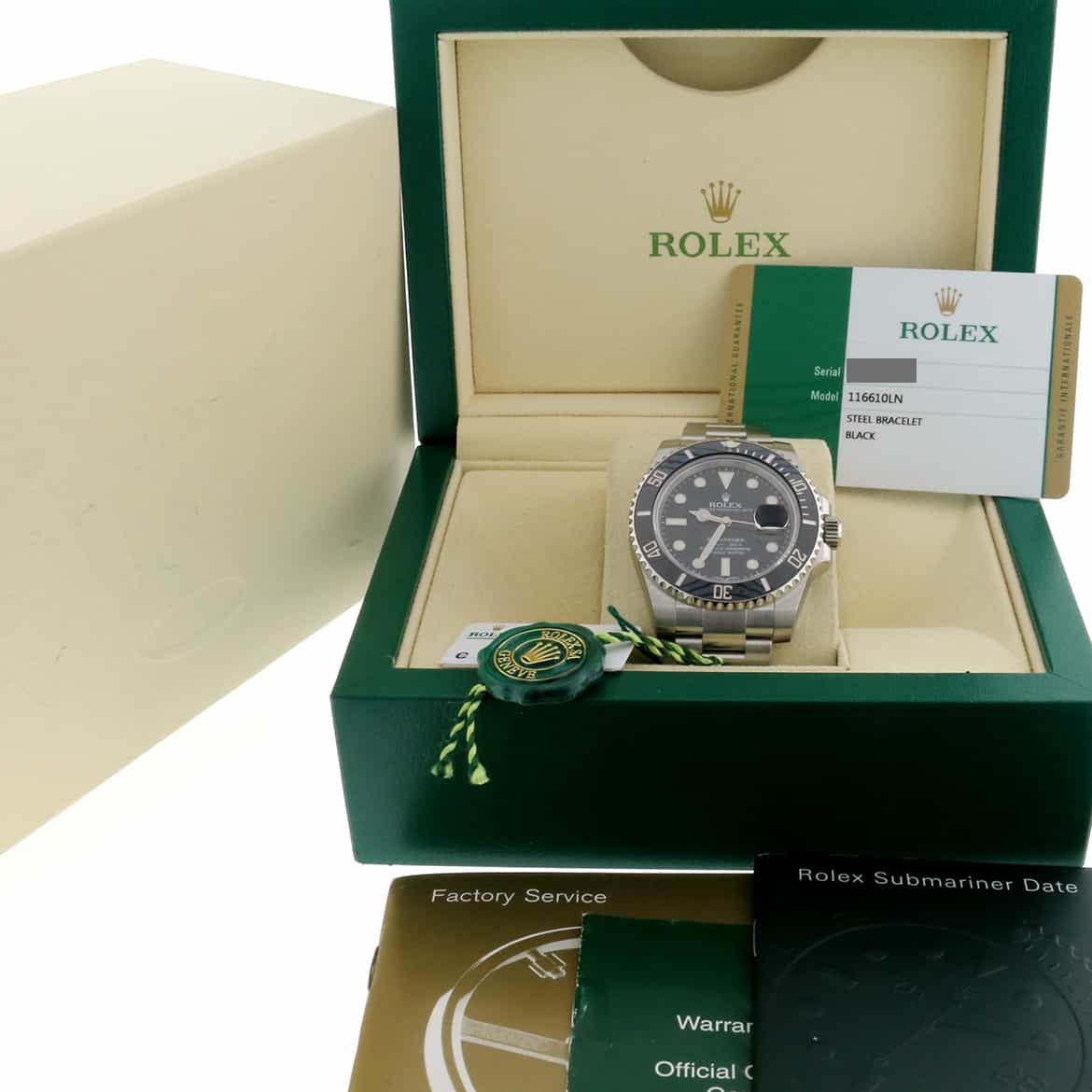 Rolex Submariner Date Ceramic Bezel Black Dial 40MM Automatic Stainless Steel Mens Watch 116610LN - Image 3