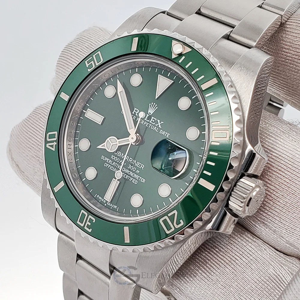 Rolex Submariner "Hulk" Green 40mm Stainless Steel Watch 116610LV Box Papers - Image 2