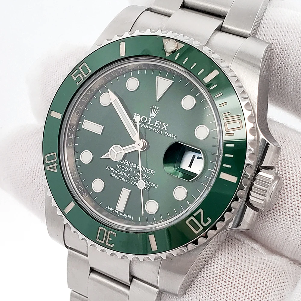 Rolex Submariner "Hulk" Green 40mm Steel Watch 116610LV Box Papers