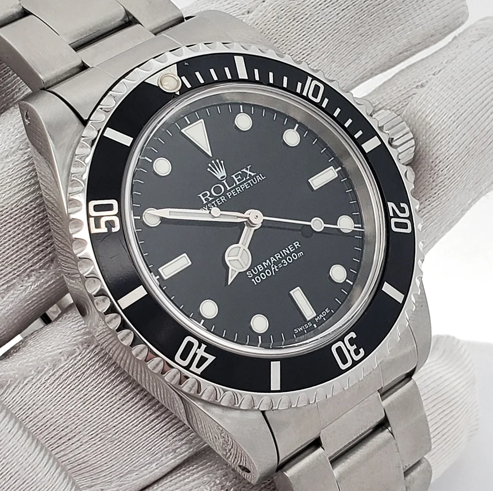 Rolex Submariner No-Date Black Dial Steel 40mm Watch 14060M Box Papers - Image 2