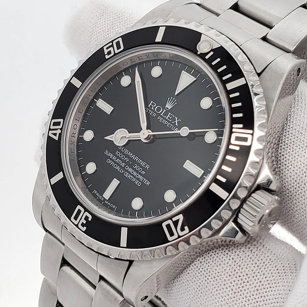Rolex Submariner No-Date Black Dial Steel 40mm Watch 14060 Box Papers - Image 2