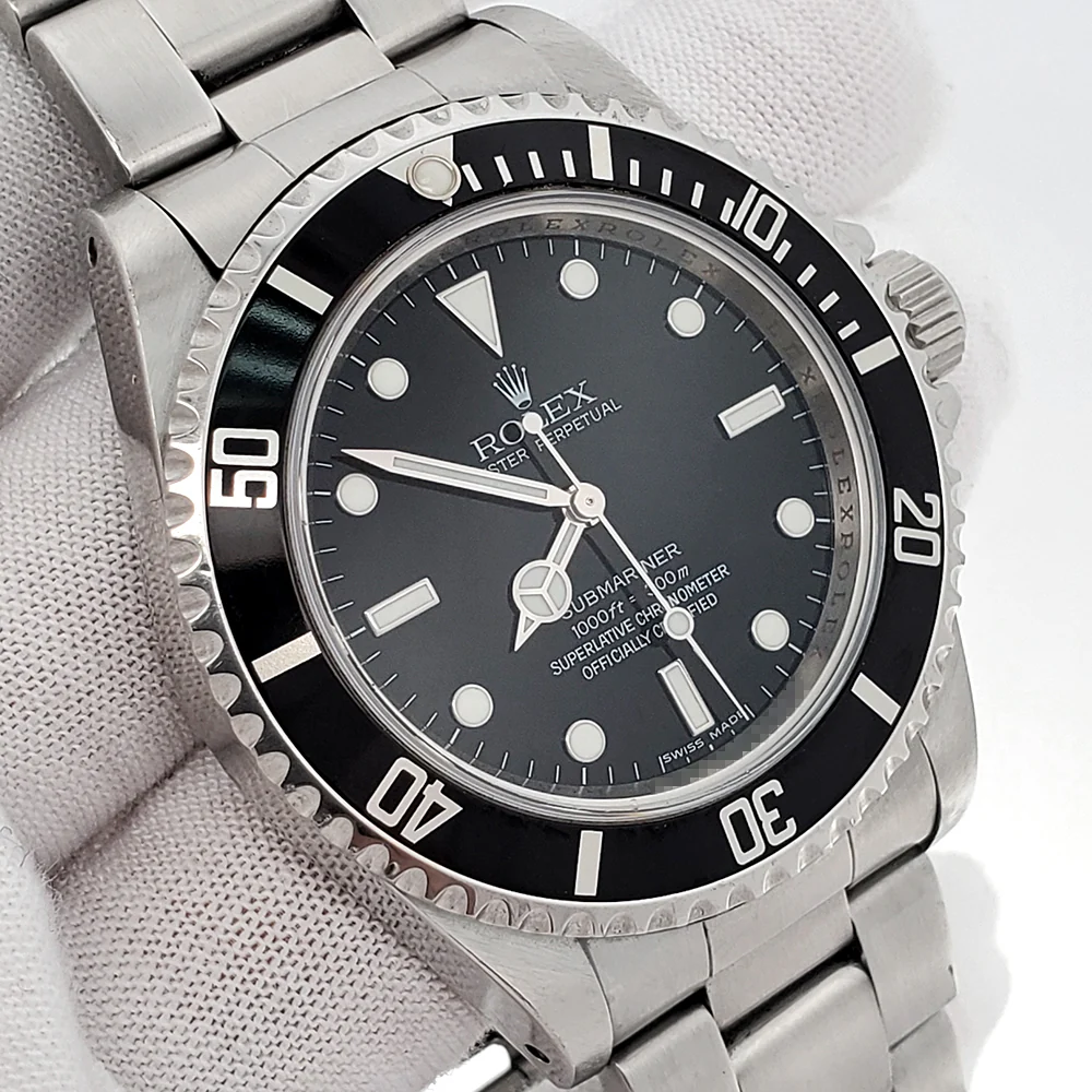 Rolex Submariner No-Date Black Dial Steel 40mm Watch 14060 Box Papers - Image 3