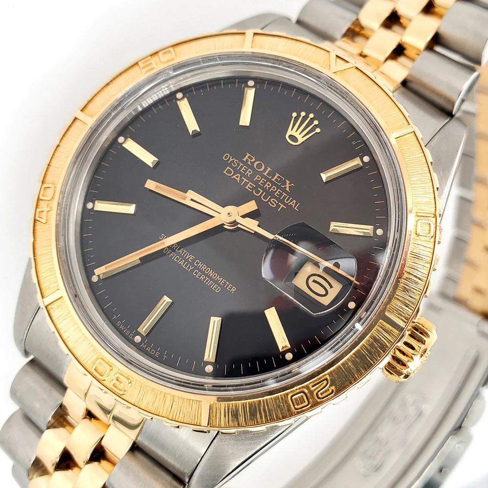 Rolex Turn-O-Graph Thunderbird Datejust 36mm 2-Tone Jubilee 16253 Watch Box Papers - Image 2