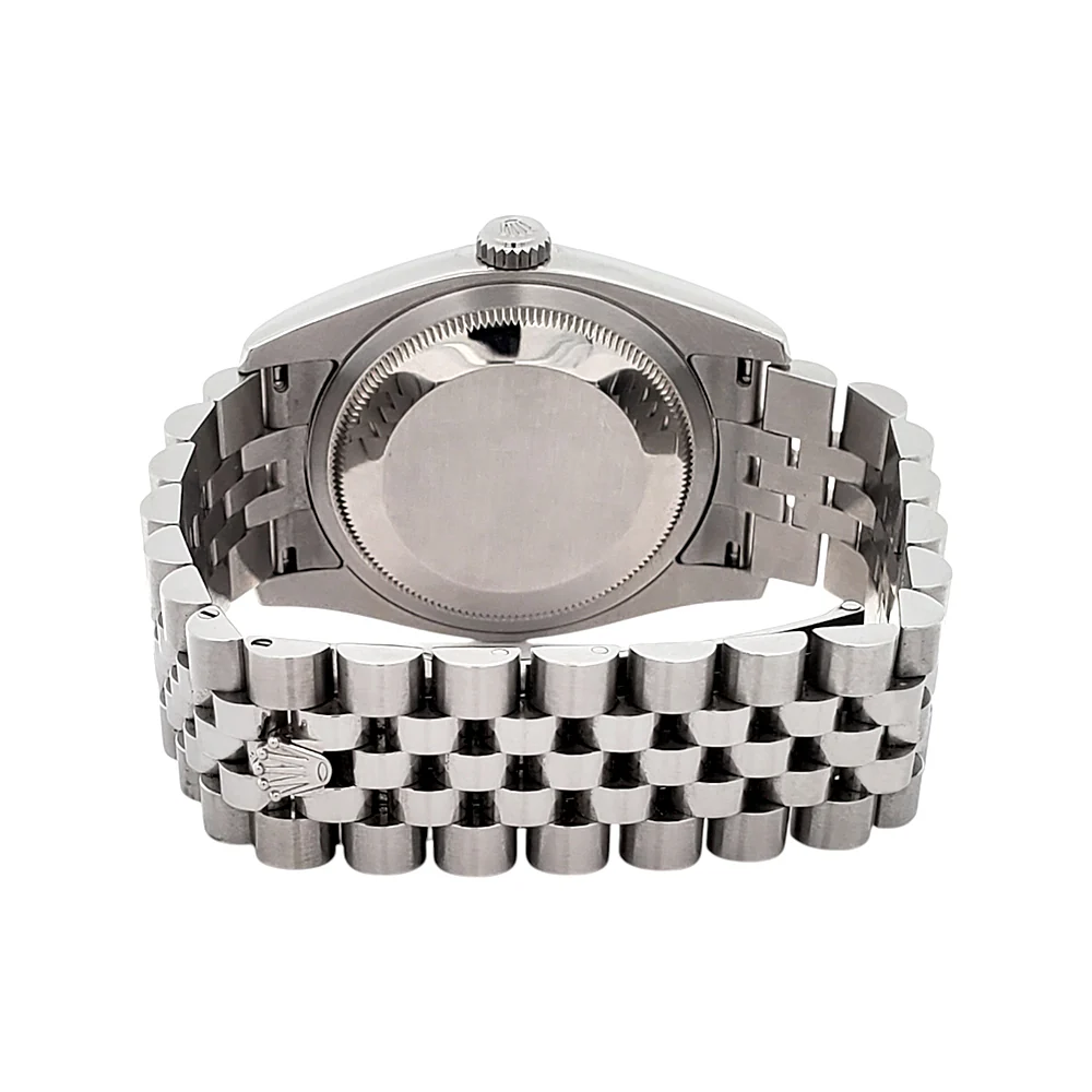 Rolex Tuxedo Dial Datejust White Gold Bezel 36mm Steel Watch 116234 Box/Apr - Image 5
