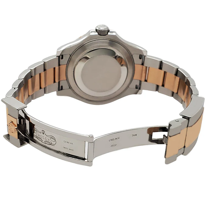 Rolex Yacht-Master 116621 Black Dial Two-Tone Rose Gold and Steel 40mm Watch - Image 4