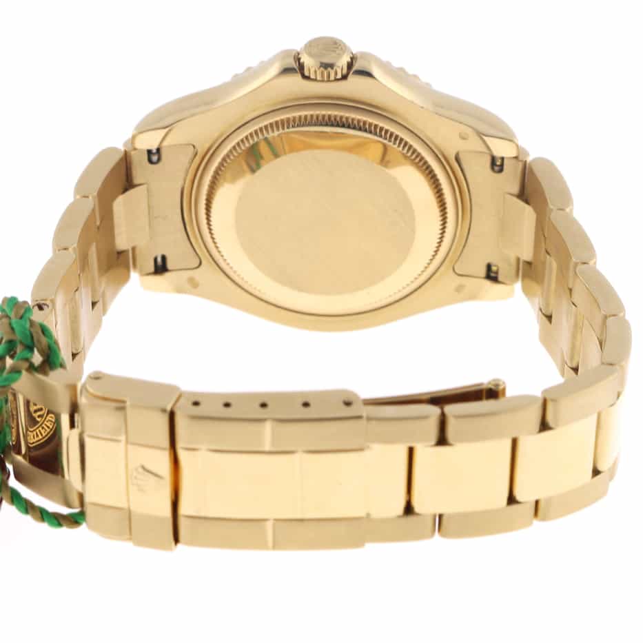 Rolex Yacht-Master 18K Yellow Gold Blue Dial Oyster 35MM Midsize Watch 168628 - Image 7