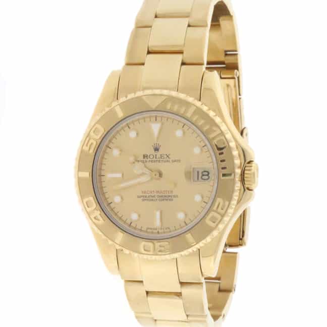 Rolex Yacht-Master 18K Yellow Gold Midsize 35MM Automatic Watch 68628