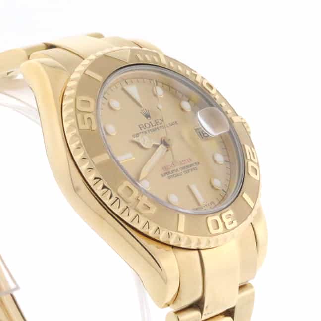 Rolex Yacht-Master 18K Yellow Gold Midsize 35MM Automatic Watch 68628 - Image 5