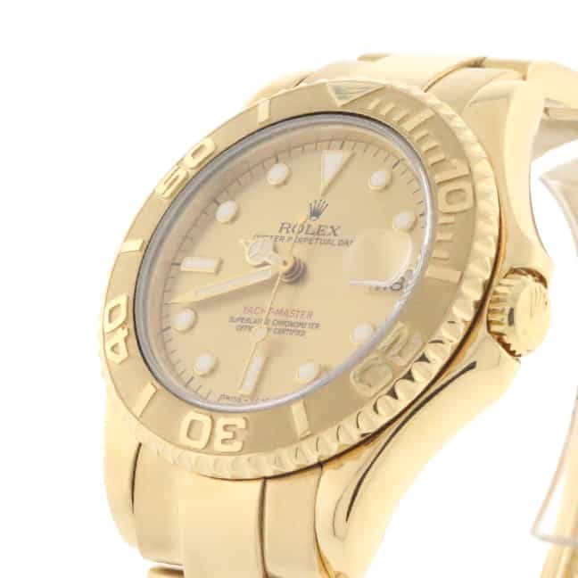 Rolex Yacht-Master 18K Yellow Gold Midsize 35MM Automatic Watch 68628 - Image 6