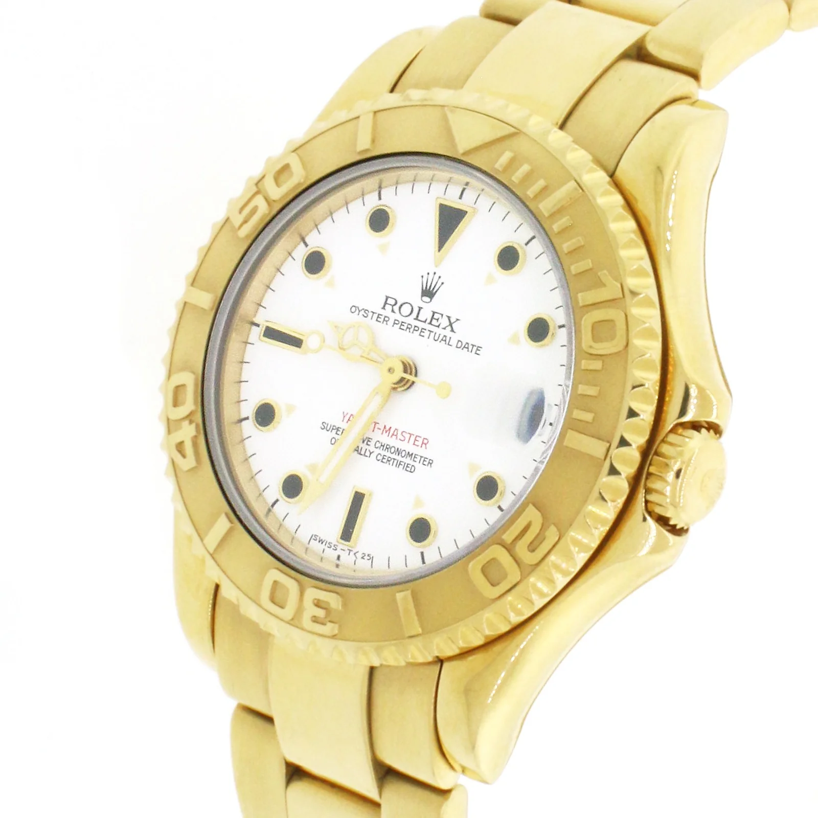 Rolex Yacht-Master Yellow Gold Midsize 35mm Automatic Watch 68628 Box Papers - Image 5