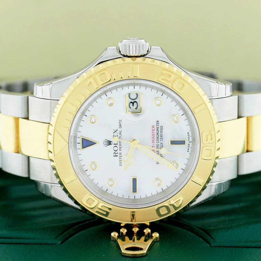 Rolex Yacht-Master 2-Tone 18K Yellow Gold/Stainless Steel White MOP Dial 40MM Automatic Oyster Mens Watch 16623 - Image 2