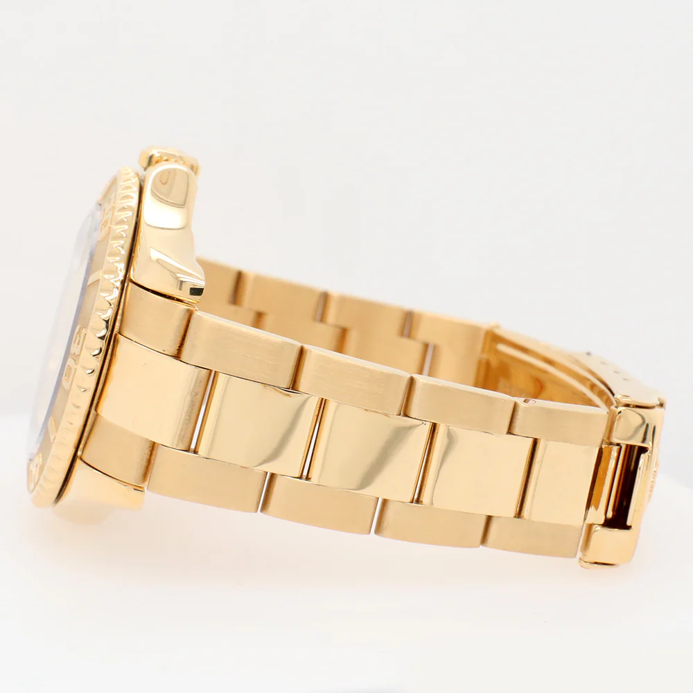Rolex Yacht-Master 35mm White Dial Yellow Gold Watch 68628 - Image 4