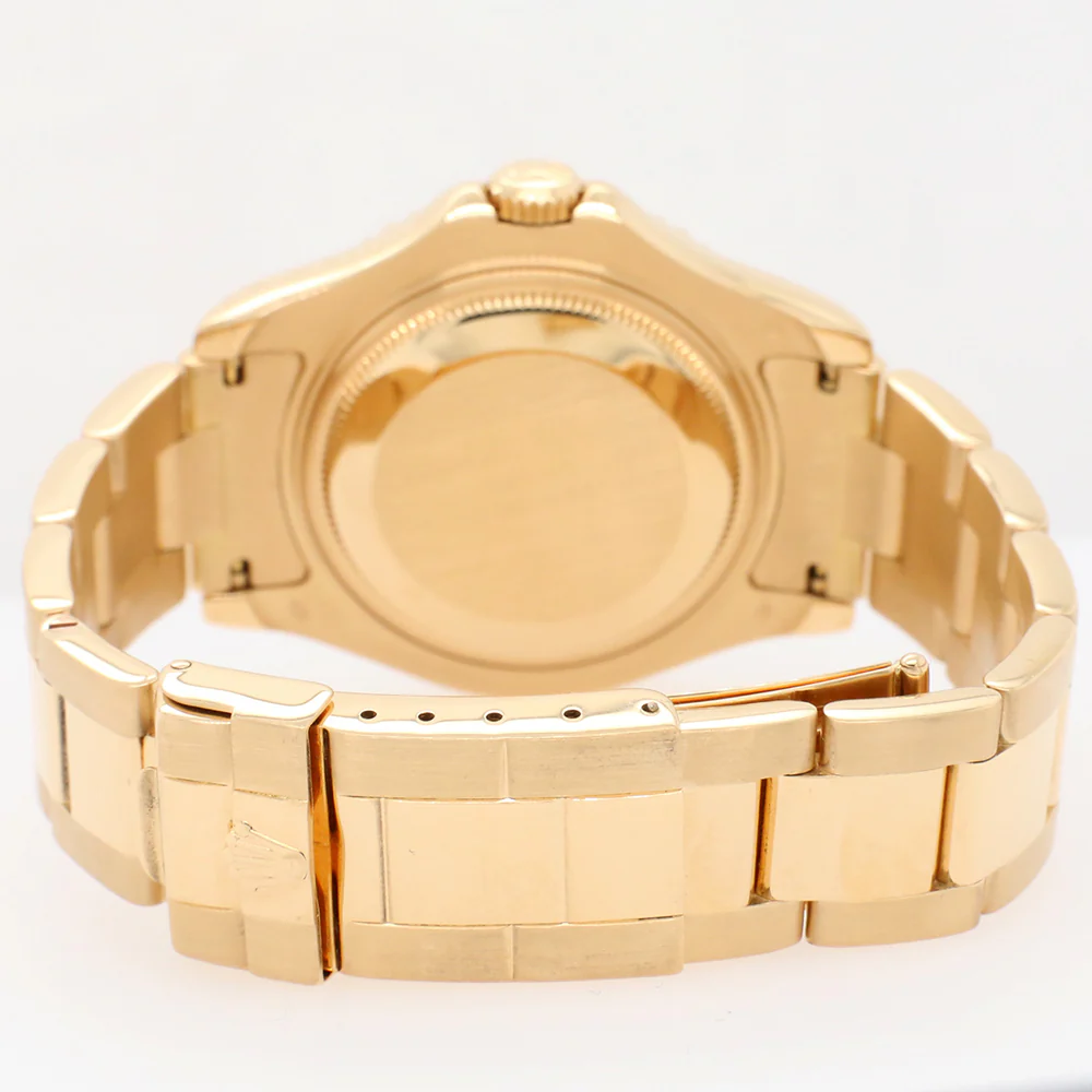Rolex Yacht-Master 35mm White Dial Yellow Gold Watch 68628 - Image 5