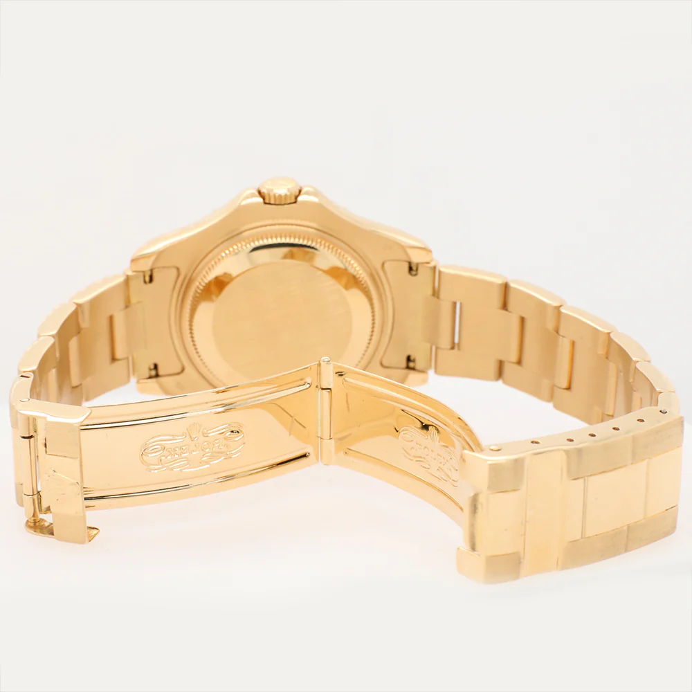 Rolex Yacht-Master 35mm White Dial Yellow Gold Watch 68628 - Image 6