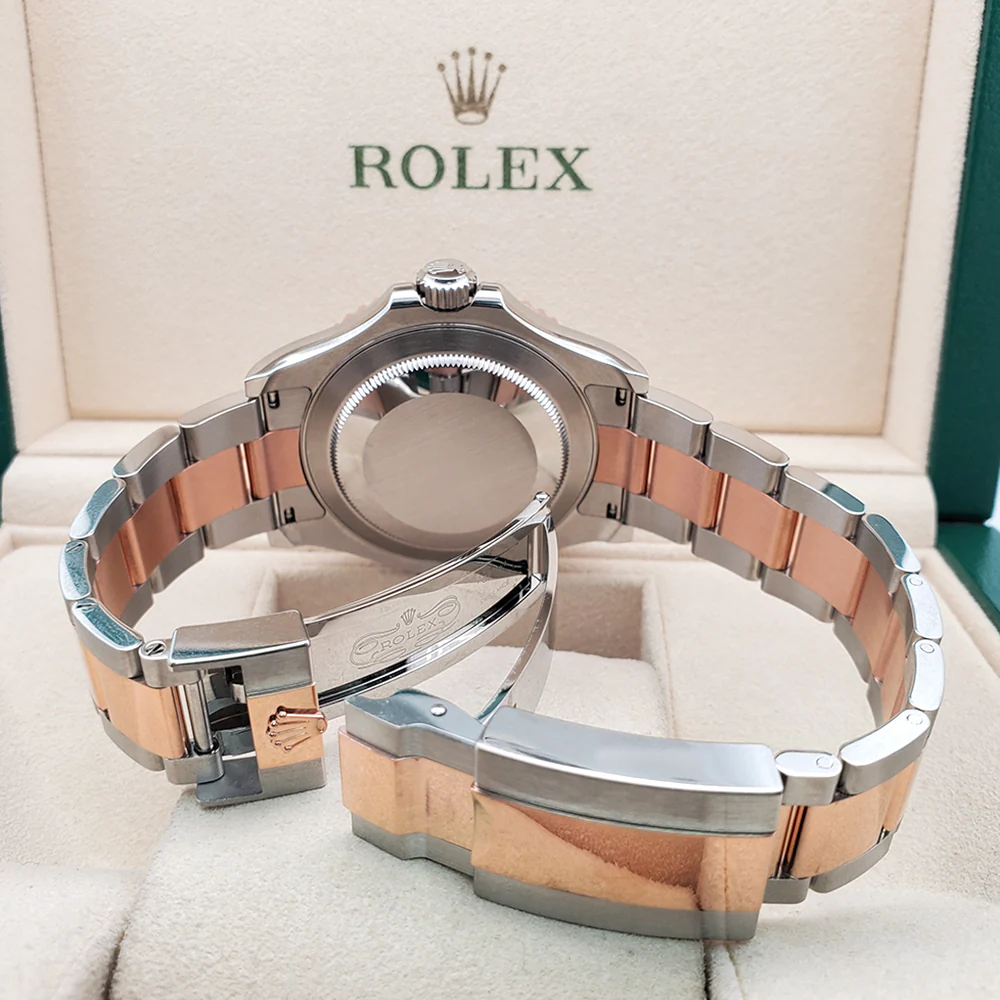 Rolex Yacht-Master 40 126621 Chocolate Dial Everose Gold and Steel Watch 2023 Box Papers - Image 6