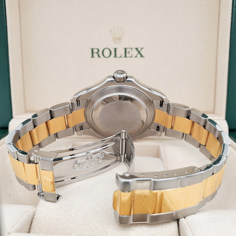 Rolex Yacht-Master 40mm Champagne Dial Yellow Gold/Steel Watch Box Papers 16623 - Image 6