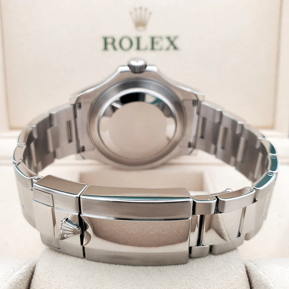 Rolex Yacht-Master 40mm Dark Rhodium Platinum Bezel Steel Watch 116622 Box Papers - Image 5