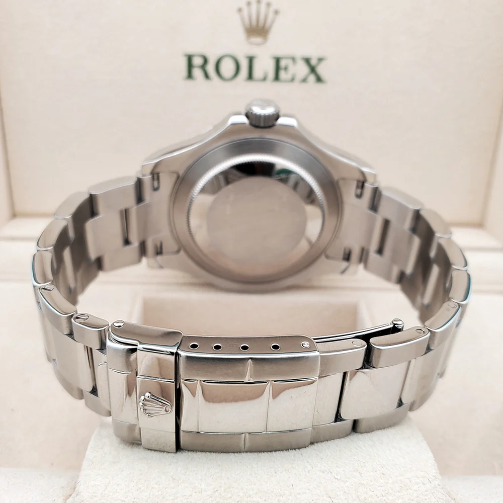 Rolex Yacht-Master 40mm Platinum Bezel Steel Watch 16622 Box Papers - Image 5
