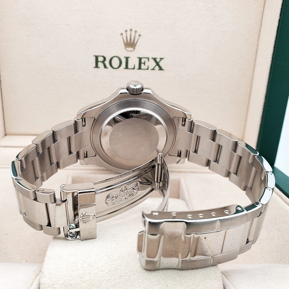 Rolex Yacht-Master 40mm Platinum Bezel Steel Watch 16622 Box Papers - Image 6