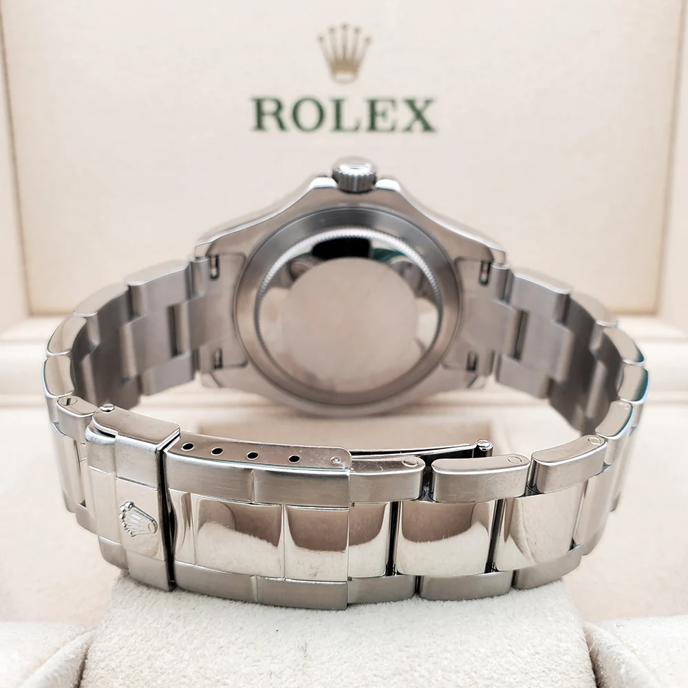 Rolex Yacht-Master 40mm Platinum Bezel Steel Watch 16622 Box Papers - Image 5