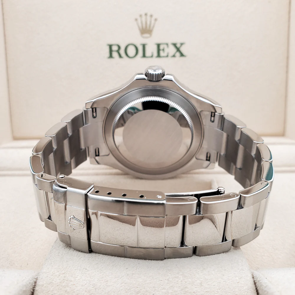 Rolex Yacht-Master 40mm Platinum Bezel Steel Watch 16622 Box Papers - Image 5