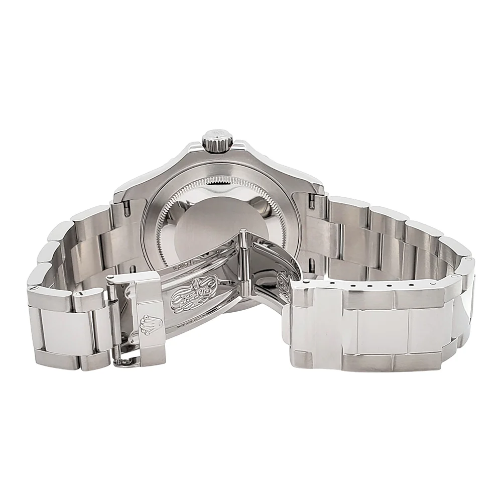 Rolex Yacht-Master 40mm Platinum Bezel Steel Watch 16622 Box Papers - Image 8