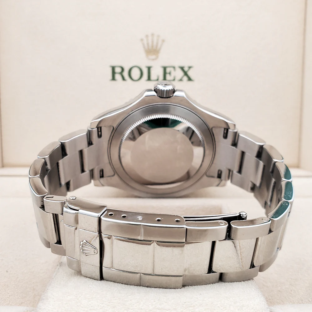 Rolex Yacht-Master 40mm Platinum Bezel Steel Watch 16622 Box Papers/Service card - Image 5