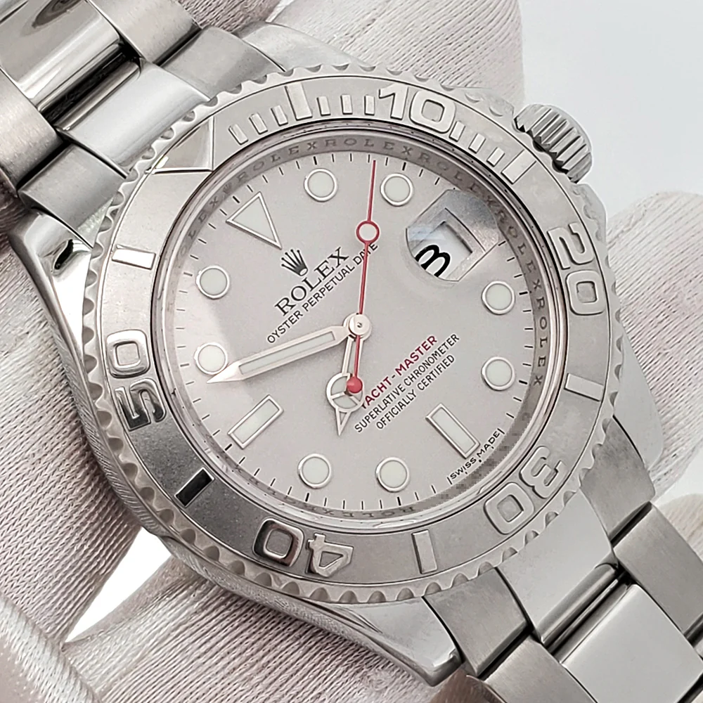 Rolex Yacht-Master 40mm Platinum Bezel Steel Watch, Ref 16622 - Image 2