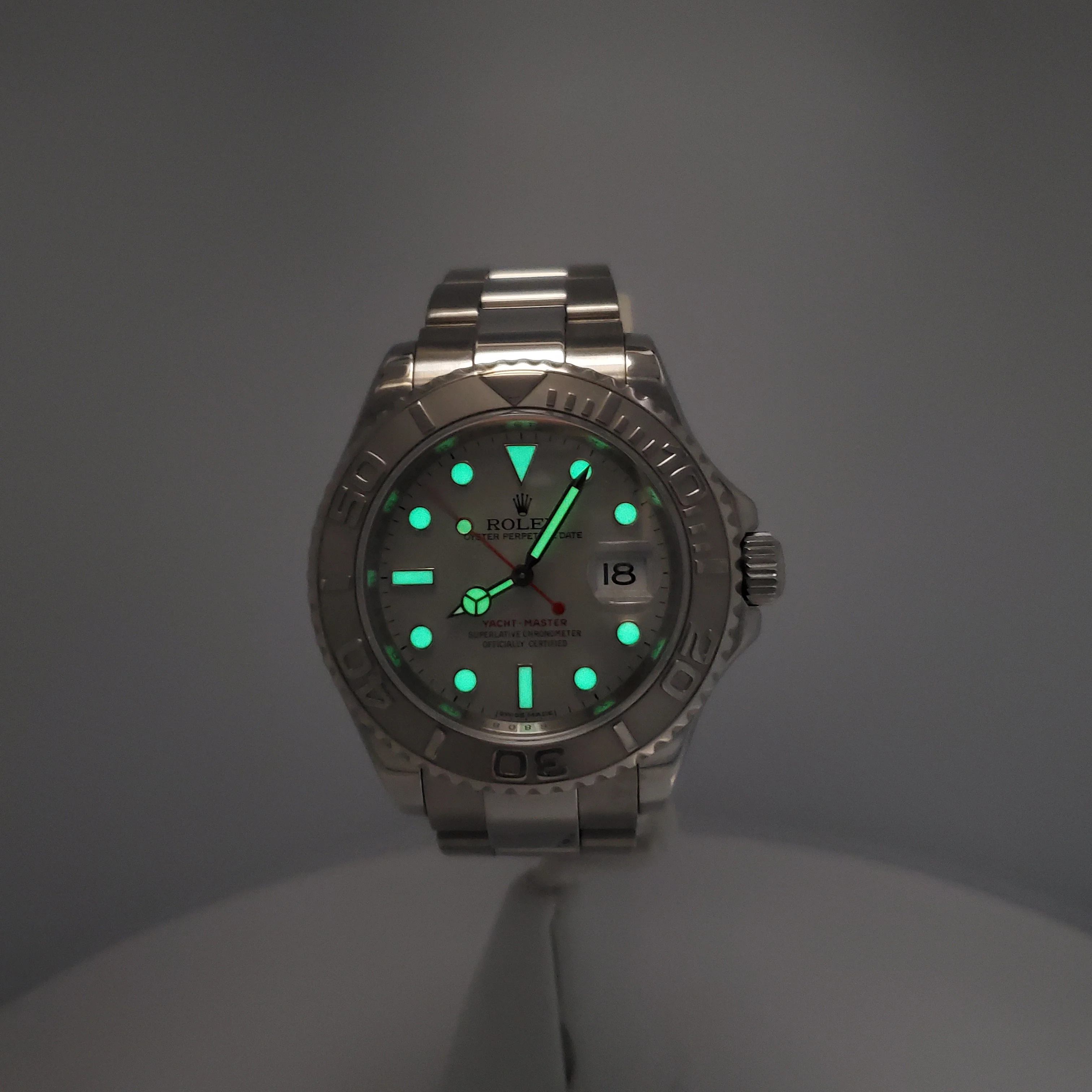 Rolex Yacht-Master 40mm Platinum Bezel Steel Watch, Ref 16622 - Image 7