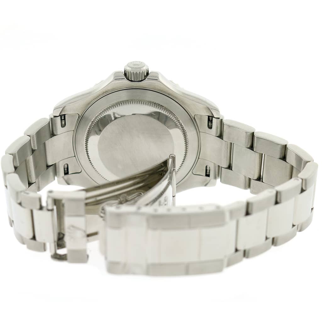 Rolex Yacht-Master 40MM Platinum Rehaut Bezel Automatic Stainless Steel Mens Oyster Watch 16622 - Image 8