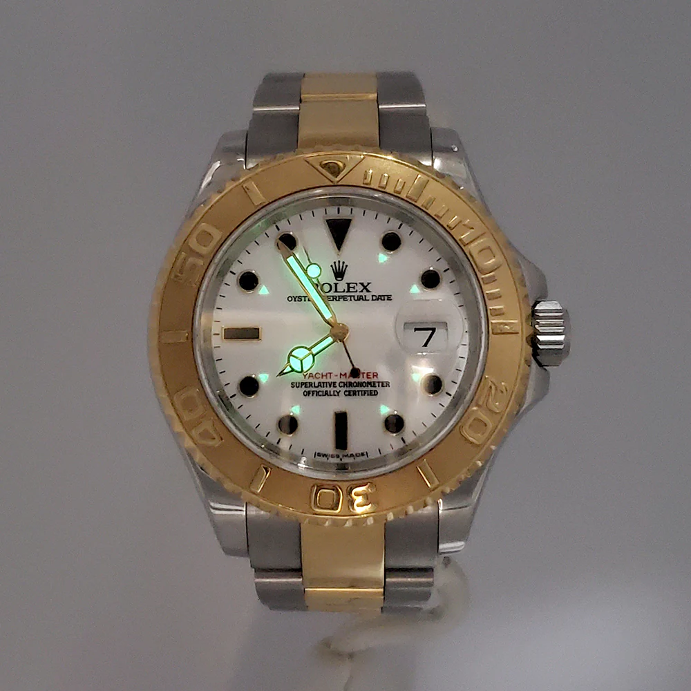 Rolex Yacht-Master 40mm White Dial 2-tone Yellow Gold/Steel Oyster 16623 Watch Box Papers - Image 8