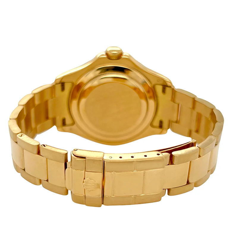 Rolex Yacht-Master 40mm White MOP Diamond Dial Yellow Gold Watch 16628B - Image 4