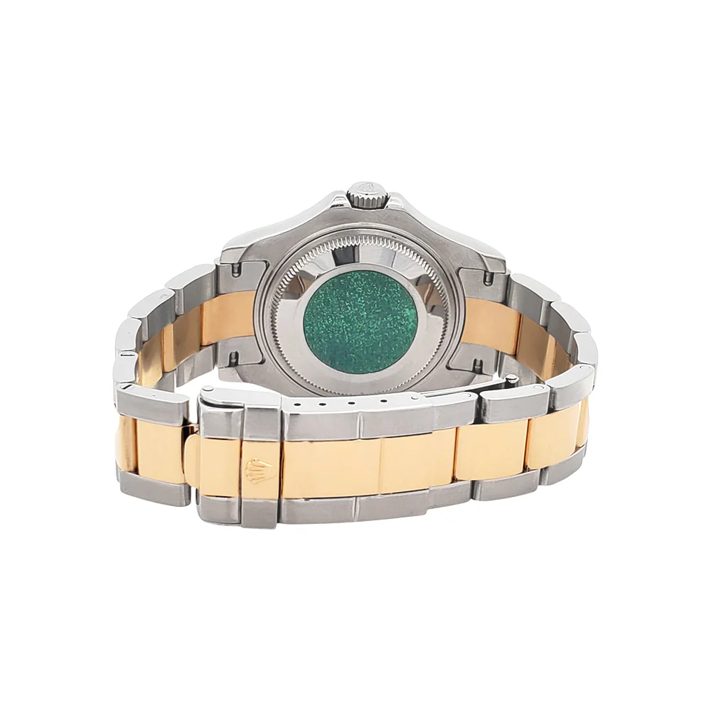 Rolex Yacht-Master Blue Dial Midsize 35mm Yellow Gold/Steel Watch 168623 Box Papers - Image 6