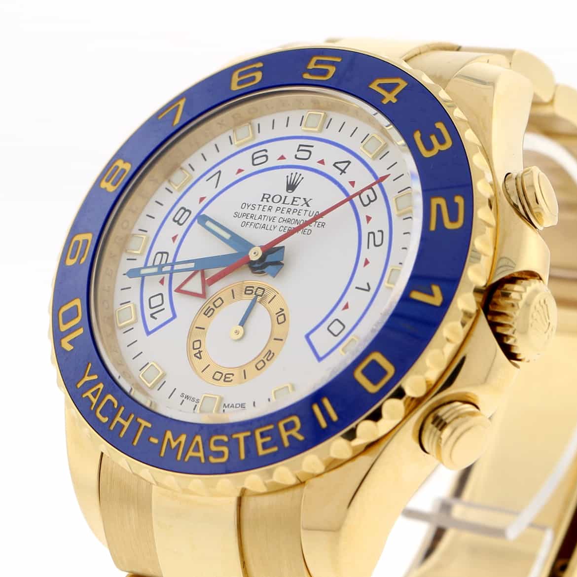 Rolex Yacht-Master II 18K Yellow Gold Blue Ceramic Bezel 44MM Automatic Mens Watch 116688 - Image 11