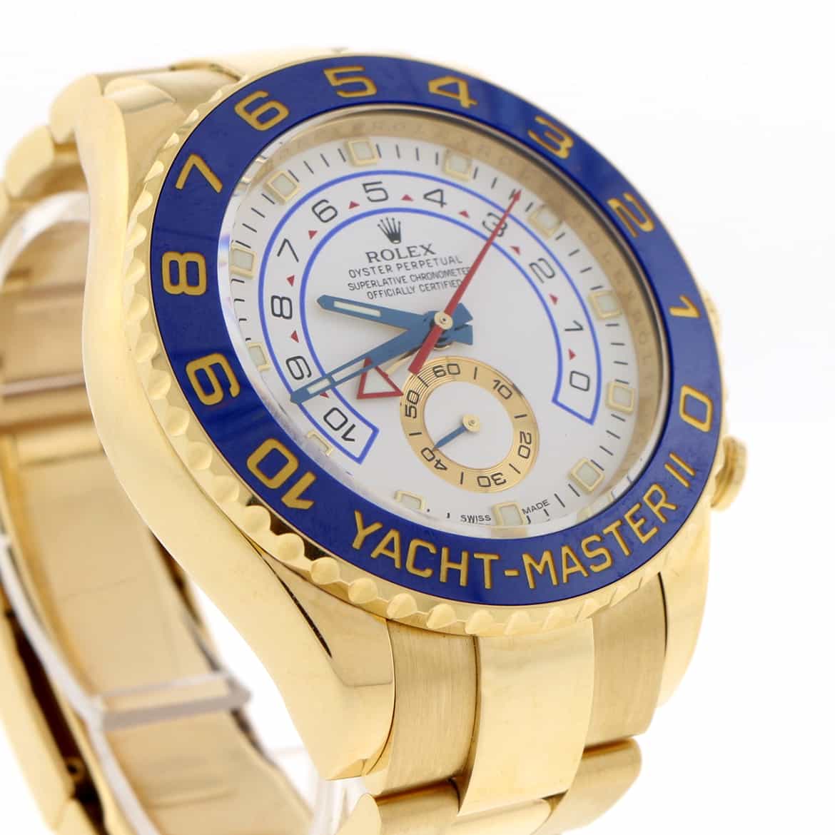 Rolex Yacht-Master II 18K Yellow Gold Blue Ceramic Bezel 44MM Automatic Mens Watch 116688 - Image 5