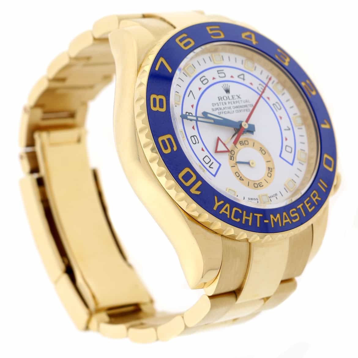 Rolex Yacht-Master II 18K Yellow Gold Blue Ceramic Bezel 44MM Automatic Mens Watch 116688 - Image 7